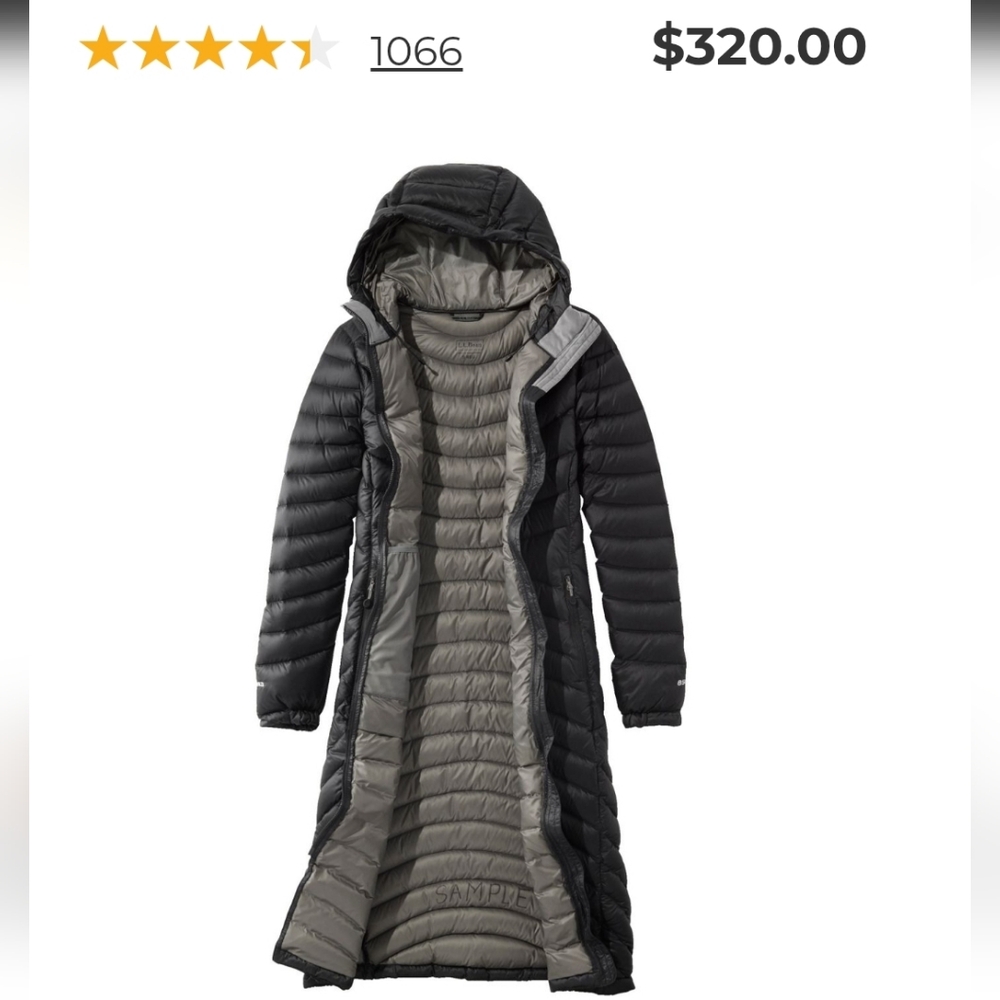 Women's Ultralight 850 Down Coat, Long